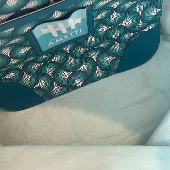 AMETTI TOTE all leather great size green - Picture 3 of 7